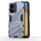 For Xiaomi Redmi 13C 5G / 4G Global Punk Armor 2 in 1 PC + TPU Phone Case with Holder(Grey) - 1