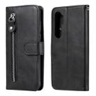 For Xiaomi Mi Note 10 Lite Fashion Calf Texture Zipper Horizontal Flip Leather Case with Stand & Card Slots & Wallet Function(Black) - 1