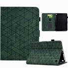 For Amazon Fire HD 8 2022/2020 Rhombus TPU Smart Leather Tablet Case(Green) - 1