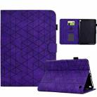 For Amazon Fire HD 8 2022/2020 Rhombus TPU Smart Leather Tablet Case(Purple) - 1