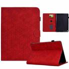 For Amazon Fire HD 10 2021 Rhombus TPU Smart Leather Tablet Case(Red) - 1