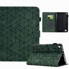 For Amazon Fire 7 Rhombus TPU Smart Leather Tablet Case(Green) - 1