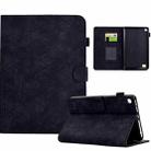 For Amazon Fire 7 Rhombus TPU Smart Leather Tablet Case(Black) - 1