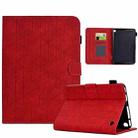 For Amazon Fire 7 2022 Rhombus TPU Smart Leather Tablet Case(Red) - 1