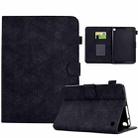 For Amazon Fire 7 2022 Rhombus TPU Smart Leather Tablet Case(Black) - 1