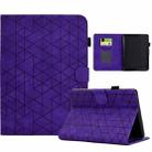 For Amazon Kindle Paperwhite 12th Gen 2024 Rhombus TPU Smart Leather Tablet Case(Purple) - 1