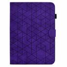 For Amazon Kindle Paperwhite 12th Gen 2024 Rhombus TPU Smart Leather Tablet Case(Purple) - 2