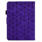 For Amazon Kindle Paperwhite 12th Gen 2024 Rhombus TPU Smart Leather Tablet Case(Purple) - 3