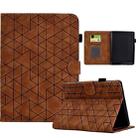 For Amazon Kindle Paperwhite 12th Gen 2024 Rhombus TPU Smart Leather Tablet Case(Brown) - 1