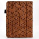 For Amazon Kindle Paperwhite 12th Gen 2024 Rhombus TPU Smart Leather Tablet Case(Brown) - 3