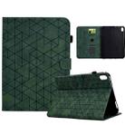 For iPad 10th Gen 10.9 2022 Rhombus TPU Smart Leather Tablet Case(Green) - 1