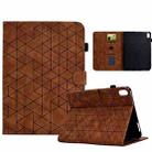 For iPad 10th Gen 10.9 2022 Rhombus TPU Smart Leather Tablet Case(Brown) - 1