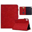 For iPad mini 2024 / mini 6 Rhombus TPU Smart Leather Tablet Case(Red) - 1
