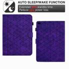 For iPad mini 5/4/32/1 Rhombus TPU Smart Leather Tablet Case(Purple) - 5