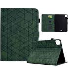For iPad Pro 11 2020&2018 / Air 10.9 Rhombus TPU Smart Leather Tablet Case(Green) - 1