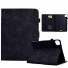 For iPad Pro 11 2020&2018 / Air 10.9 Rhombus TPU Smart Leather Tablet Case(Black) - 1