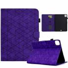 For iPad Pro 11 2024 Rhombus TPU Smart Leather Tablet Case(Purple) - 1