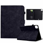 For iPad Pro 11 2024 Rhombus TPU Smart Leather Tablet Case(Black) - 1