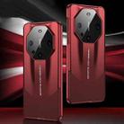 For Huawei Mate 60 Pro GKK Leather Supercar Shockproof Phone Case(Red) - 1