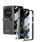 For OPPO Find N3 / OnePlus Open GKK Ultra-thin Full Coverage Phone Flip Case with Pen(Black) - 1