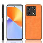 For Infinix Note 30 Pro 4G Cow Pattern Sewing Back Cover Phone Case(Orange) - 1