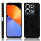 For Infinix Note 30 4G / 5G Cow Pattern Sewing Back Cover Phone Case(Black) - 1