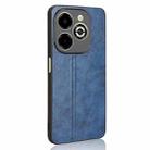 For Infinix Smart 8 Plus / Smart 8 Pro Cow Pattern Sewing Back Cover Phone Case(Blue) - 3