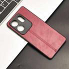 For Infinix Zero 30 4G Cow Pattern Sewing Back Cover Phone Case(Red) - 2