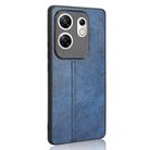 For Infinix Zero 30 4G Cow Pattern Sewing Back Cover Phone Case(Blue) - 3