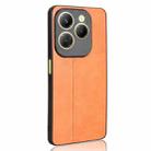 For Infinix Hot 40 4G / Hot 40 Pro 4G Cow Pattern Sewing Back Cover Phone Case(Orange) - 3