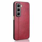 For Infinix Hot 50 4G Cow Pattern Sewing Back Cover Phone Case(Red) - 3