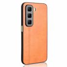 For Infinix Hot 50 5G Cow Pattern Sewing Back Cover Phone Case(Orange) - 3