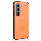 For Infinix Hot 50 Pro 4G Cow Pattern Sewing Back Cover Phone Case(Orange) - 3