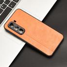 For Infinix Hot 50 Pro+ 4G Cow Pattern Sewing Back Cover Phone Case(Orange) - 2