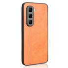For Infinix Hot 50 Pro+ 4G Cow Pattern Sewing Back Cover Phone Case(Orange) - 3