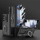 For Samsung Galaxy Z Fold5 GKK Integrated Folding Alloy Shell PC Phone Case with Pen Box(Black) - 1