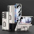 For Samsung Galaxy Z Fold5 GKK Integrated Folding Alloy Shell PC Phone Case with Pen Box(Silver) - 1
