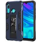For Huawei P Smart (2019) Armor Shockproof TPU + PC Magnetic Protective Case with Invisible Holder(Blue) - 1