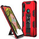 For Huawei P Smart Z Armor Shockproof TPU + PC Magnetic Protective Case with Invisible Holder(Red) - 1