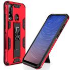 For Huawei Honor Play 4T Armor Shockproof TPU + PC Magnetic Protective Case with Invisible Holder(Red) - 1