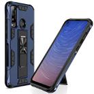 For Huawei Honor Play 4T Armor Shockproof TPU + PC Magnetic Protective Case with Invisible Holder(Blue) - 1