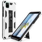 For Huawei Y5p Armor Shockproof TPU + PC Magnetic Protective Case with Invisible Holder(White) - 1