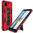 For Huawei Y5p Armor Shockproof TPU + PC Magnetic Protective Case with Invisible Holder(Red) - 1