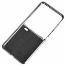 For Honor Magic V Flip Litchi Texture Card Slots Back Cover Phone Case(Grey) - 3