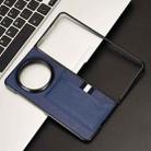 For Honor Magic V5 Litchi Texture Card Slots Back Cover Phone Case(Blue) - 2