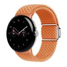 For Google Pixel Watch / Watch 2 Nylon Loop Magnetic Buckle Watch Band(Orange) - 1