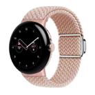 For Google Pixel Watch / Watch 2 Nylon Loop Magnetic Buckle Watch Band(Pink Sand) - 1