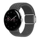 For Google Pixel Watch / Watch 2 Nylon Loop Magnetic Buckle Watch Band(Space Grey) - 1