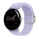 For Google Pixel Watch / Watch 2 Nylon Loop Magnetic Buckle Watch Band(Fog Purple) - 1