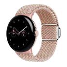 For Google Pixel Watch / Watch 2 Nylon Loop Magnetic Buckle Watch Band(Starlight Pink) - 1